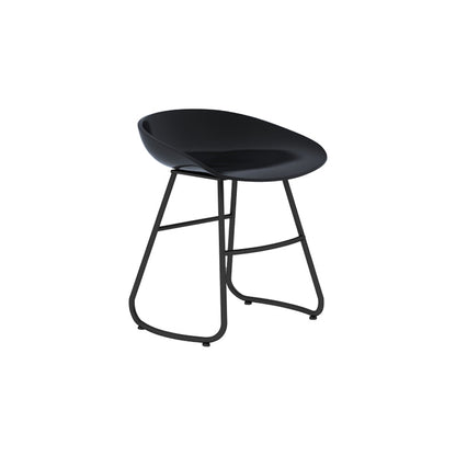 Modern Armless Backrest Counter Stool Iron Bar Stool with Acrylic Seat for Milk Tea Shop