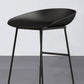 Modern Armless Backrest Counter Stool Iron Bar Stool with Acrylic Seat for Milk Tea Shop