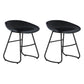 Modern Armless Backrest Counter Stool Iron Bar Stool with Acrylic Seat for Milk Tea Shop