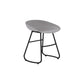 Modern Armless Backrest Counter Stool Iron Bar Stool with Acrylic Seat for Milk Tea Shop