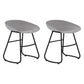Modern Armless Backrest Counter Stool Iron Bar Stool with Acrylic Seat for Milk Tea Shop
