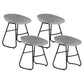 Modern Armless Backrest Counter Stool Iron Bar Stool with Acrylic Seat for Milk Tea Shop