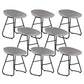 Modern Armless Backrest Counter Stool Iron Bar Stool with Acrylic Seat for Milk Tea Shop
