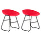 Modern Armless Backrest Counter Stool Iron Bar Stool with Acrylic Seat for Milk Tea Shop