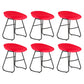 Modern Armless Backrest Counter Stool Iron Bar Stool with Acrylic Seat for Milk Tea Shop