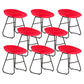 Modern Armless Backrest Counter Stool Iron Bar Stool with Acrylic Seat for Milk Tea Shop