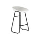 Modern Armless Backrest Counter Stool Iron Bar Stool with Acrylic Seat for Milk Tea Shop