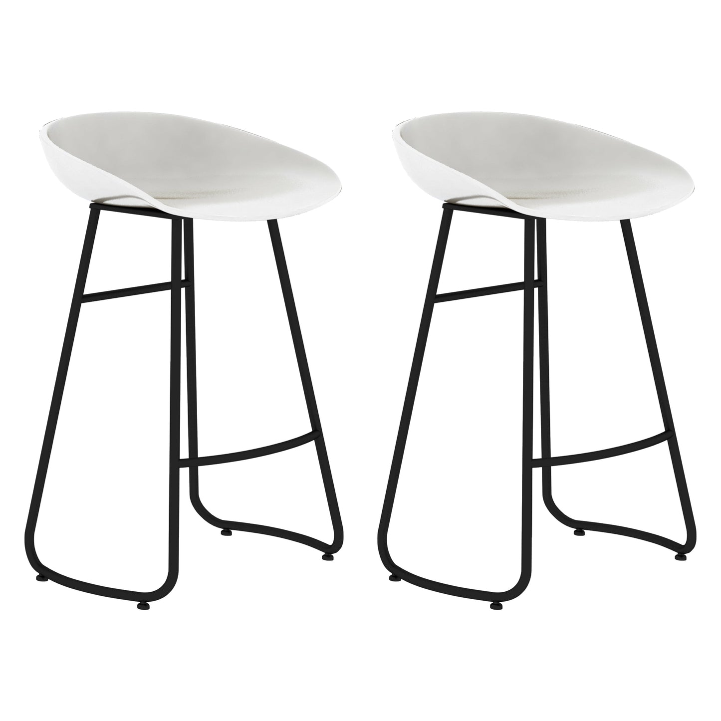 Modern Armless Backrest Counter Stool Iron Bar Stool with Acrylic Seat for Milk Tea Shop
