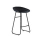Modern Armless Backrest Counter Stool Iron Bar Stool with Acrylic Seat for Milk Tea Shop