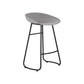 Modern Armless Backrest Counter Stool Iron Bar Stool with Acrylic Seat for Milk Tea Shop