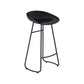Modern Armless Backrest Counter Stool Iron Bar Stool with Acrylic Seat for Milk Tea Shop