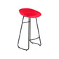 Modern Armless Backrest Counter Stool Iron Bar Stool with Acrylic Seat for Milk Tea Shop