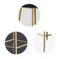 Glam Style Backrest Counter Stool Iron Kitchen Bar Stool with Velvet Cushion and Pedal Clearhalo 'Bar Furniture' 'Bar Stools' 'bar_stools' 'furn' 'furn_bar_stools' 'Furniture' 'Kitchen & Dining Furniture' 5696524