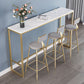 Glam Style Backrest Counter Stool Iron Kitchen Bar Stool with Velvet Cushion and Pedal Clearhalo 'Bar Furniture' 'Bar Stools' 'bar_stools' 'furn' 'furn_bar_stools' 'Furniture' 'Kitchen & Dining Furniture' 5696533