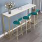 Glam Style Backrest Counter Stool Iron Kitchen Bar Stool with Velvet Cushion and Pedal Clearhalo 'Bar Furniture' 'Bar Stools' 'bar_stools' 'furn' 'furn_bar_stools' 'Furniture' 'Kitchen & Dining Furniture' 5696535