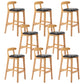 Moderner Tresenhocker ohne Armlehnen, Gummiholz, Café-Barhocker mit Sitz und Pedal