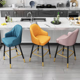 グラムフェイクレザーダイニングスツール布張りの家具をマット仕上げの家のために仕上げます