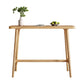 Rectangular Pine Wood Top Bar Table Modern Pub Table with Trestle Base in Nature