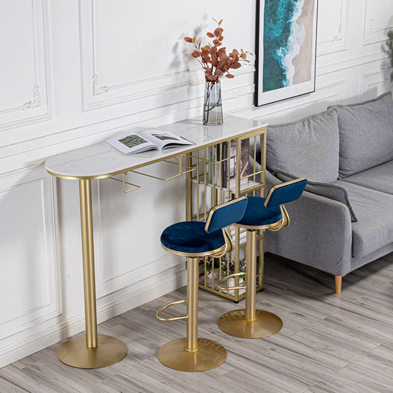 Moderner Stil Rechteck -Stange Counter Tisch Metallstange Tisch für Zuhause