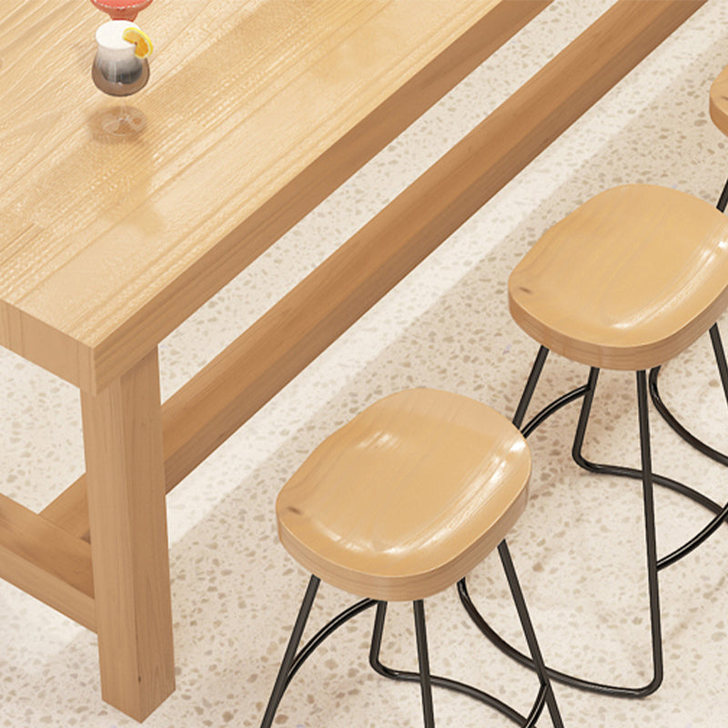 Modern Wooden Bar Counter Table Rectangle Bar Counter Table for Home