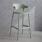 Contemporary Plastic Low Back Counter Stool Plastic Furniture in Matte Finish for Indoor Light Army Green 1 Piece Clearhalo 'Bar Furniture' 'Bar Stools' 'bar_stools' 'furn' 'furn_bar_stools' 'Furniture' 'Kitchen & Dining Furniture' 5700393