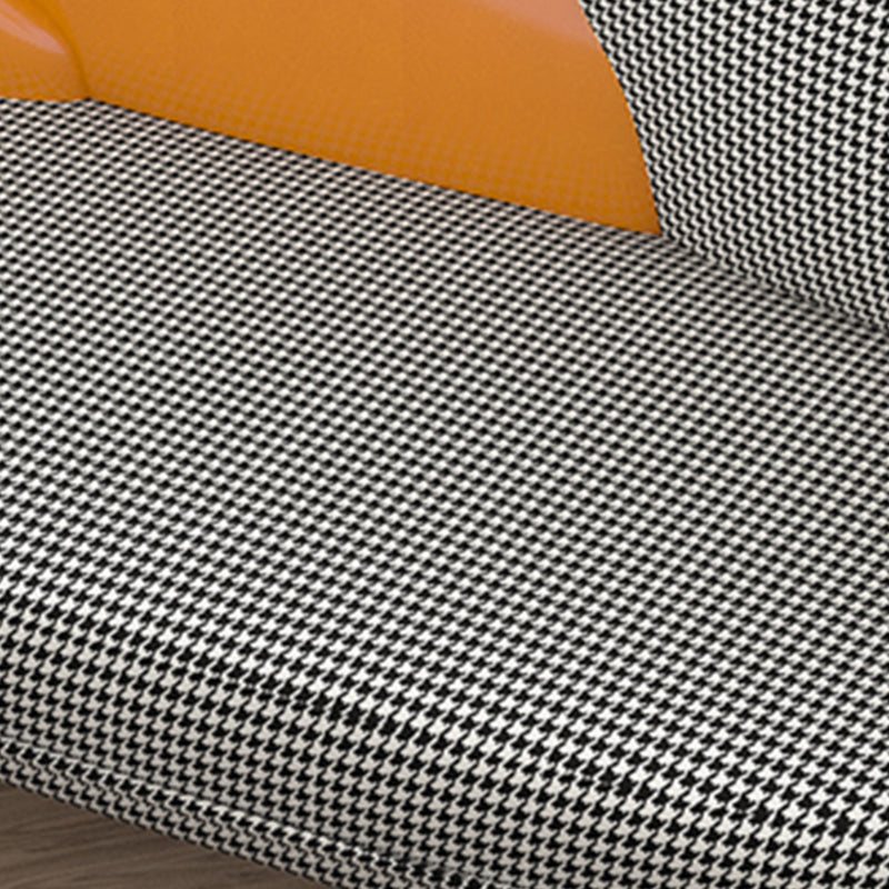 Hedendaagse gebogen bank hellende armbank met opslaglade voor woonkamer