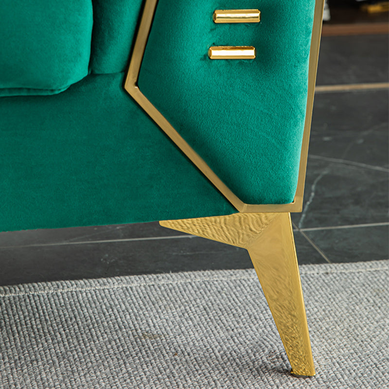 Divano a braccio di smoking da 30,70 "con split-back trapuntato per soggiorno