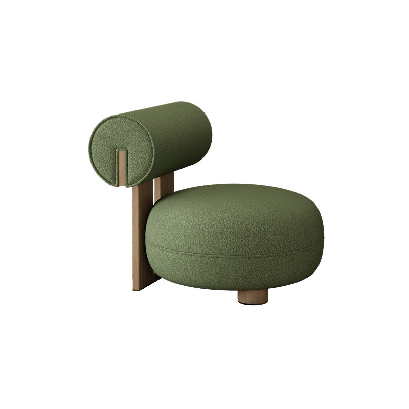 31.49" Wide Wool Curved Sofa Armless Sofa for Living Room, Apartment 27.5"L x 31"W x 27.5"H Green Clearhalo 'furn' 'furn_sofas' 'Furniture' 'Living Room Furniture' 'Sofa' 'sofas' 5701524