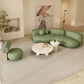 31.49" Wide Wool Curved Sofa Armless Sofa for Living Room, Apartment Clearhalo 'furn' 'furn_sofas' 'Furniture' 'Living Room Furniture' 'Sofa' 'sofas' 5701526