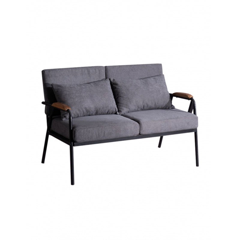 2-Sitzer-Sofa-Quadratarm 29,53 "hoch mit schwarzem Rahmen für Wohnzimmer