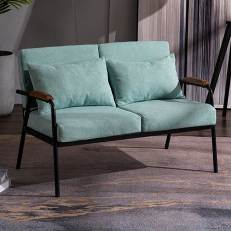 2-Sitzer-Sofa-Quadratarm 29,53 "hoch mit schwarzem Rahmen für Wohnzimmer