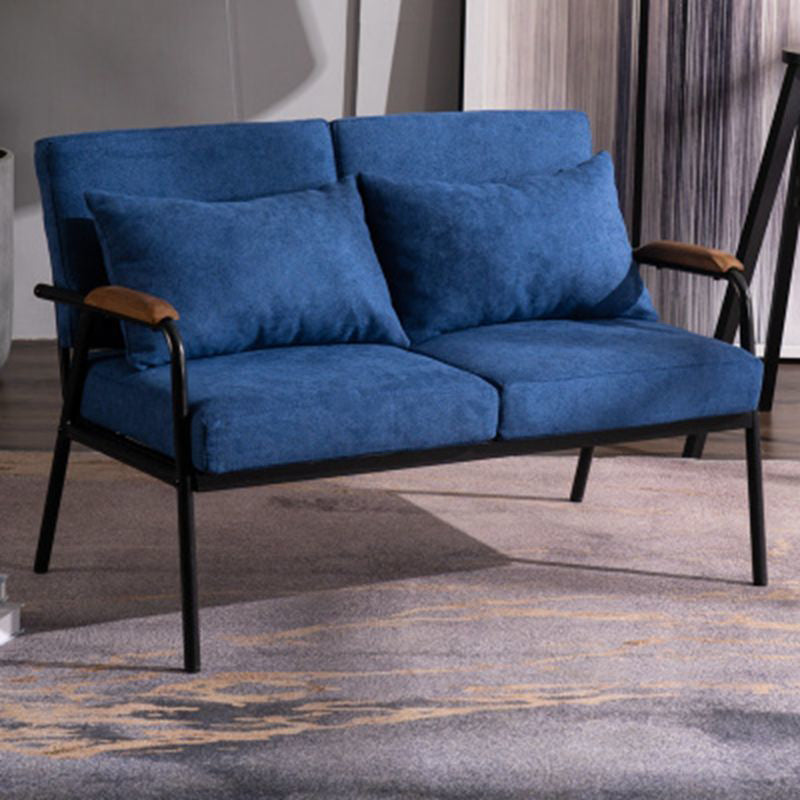 2-Sitzer-Sofa-Quadratarm 29,53 "hoch mit schwarzem Rahmen für Wohnzimmer