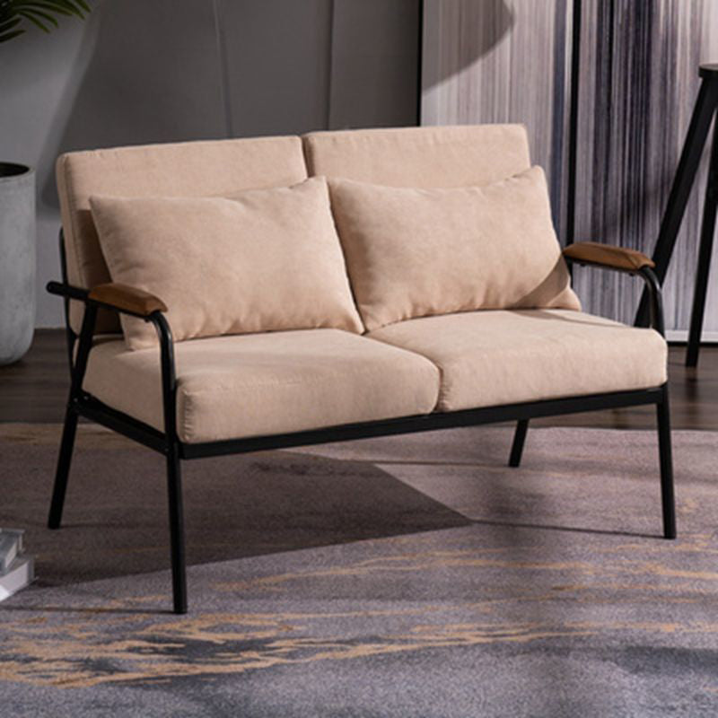 2-Sitzer-Sofa-Quadratarm 29,53 "hoch mit schwarzem Rahmen für Wohnzimmer