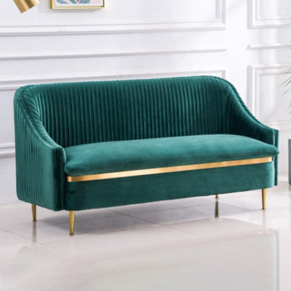 Divano a braccio inclinato contemporaneo con divano in velluto posteriore cuscino cuscino