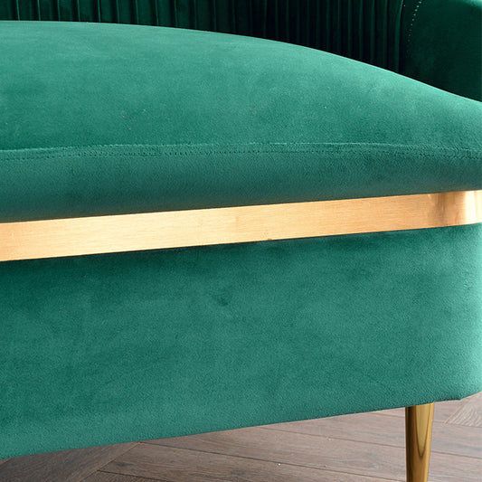 Zeitgenössisches abgerissenes Armsofa mit Swen -Kissen -Rücken -Samtsofa