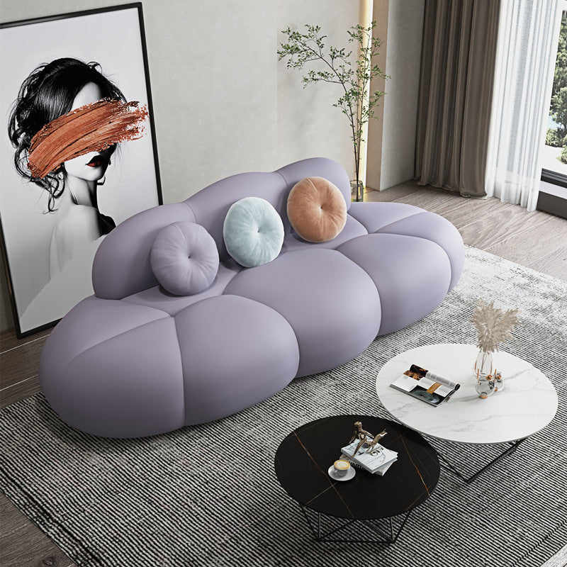 Divano curvo contemporaneo divano a schiena stretto per soggiorno, appartamento