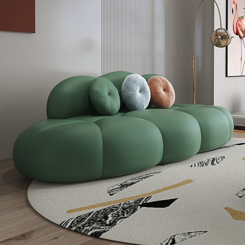 Divano curvo contemporaneo divano a schiena stretto per soggiorno, appartamento