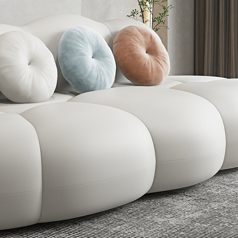 Divano curvo contemporaneo divano a schiena stretto per soggiorno, appartamento