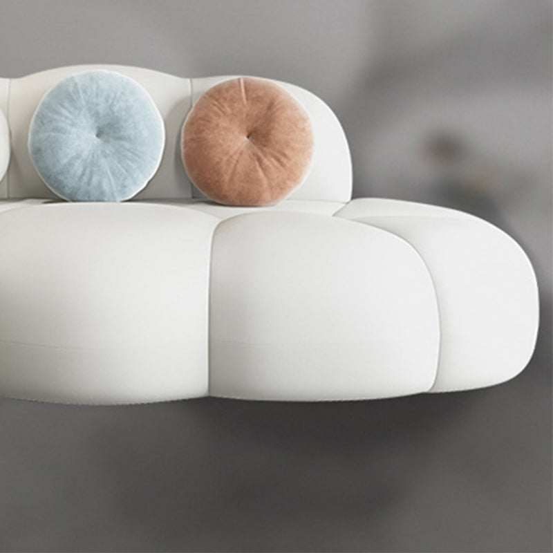 Divano curvo contemporaneo divano a schiena stretto per soggiorno, appartamento