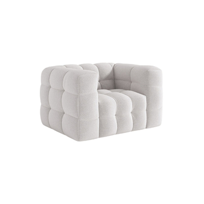 Wool Tuxedo Arm Sofa Contemporary Standard Sofa with Biscuit Back 43.3"L x 41.3"W x 29.5"H Clearhalo 'furn' 'furn_sofas' 'Furniture' 'Living Room Furniture' 'Sofa' 'sofas' 5701660