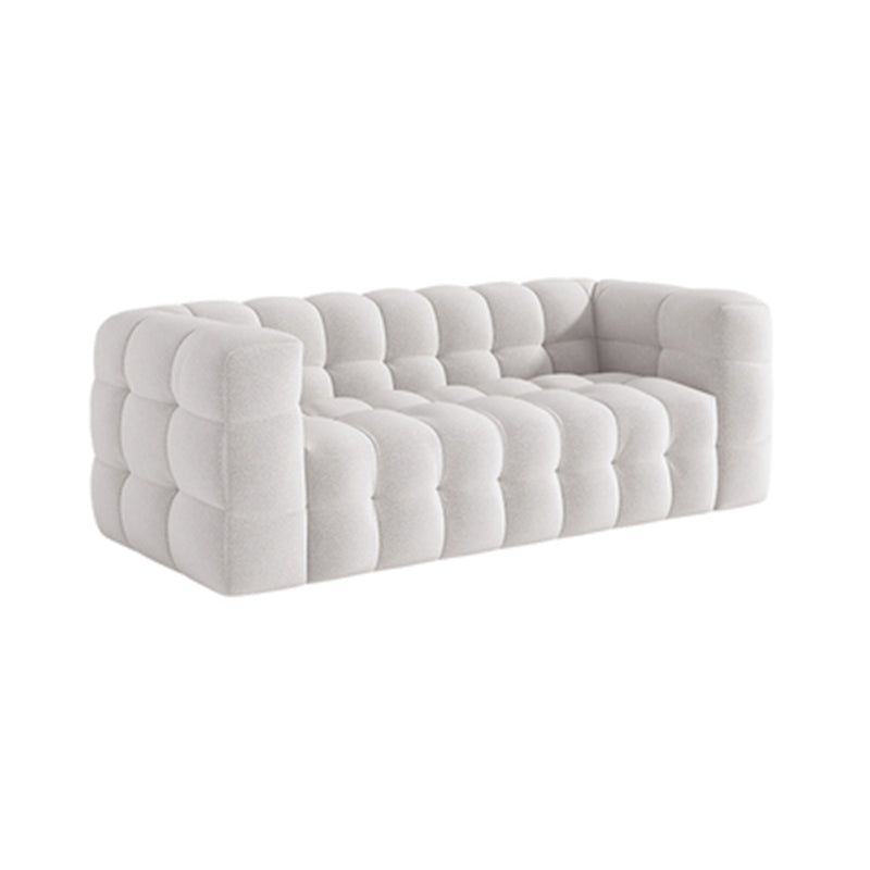 Wool Tuxedo Arm Sofa Contemporary Standard Sofa with Biscuit Back 87"L x 41"W x 29.5"H Clearhalo 'furn' 'furn_sofas' 'Furniture' 'Living Room Furniture' 'Sofa' 'sofas' 5701661