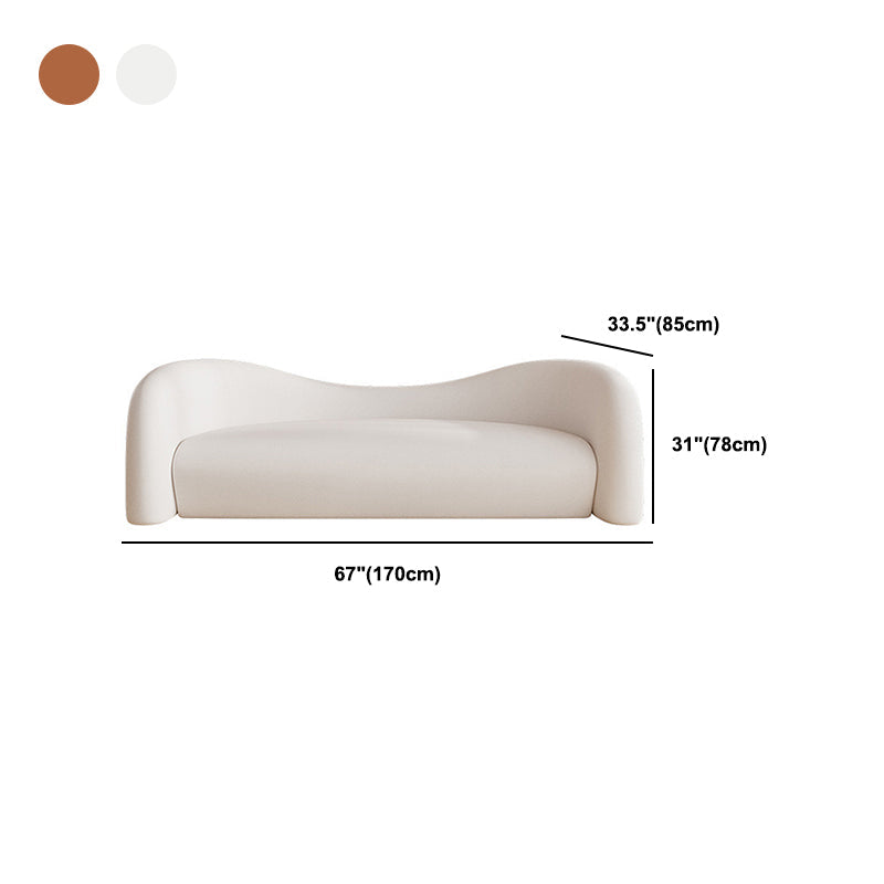 Canapé de dos étanché contemporain canapé de bras en pente pour le salon