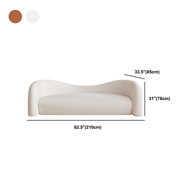 Canapé de dos étanché contemporain canapé de bras en pente pour le salon