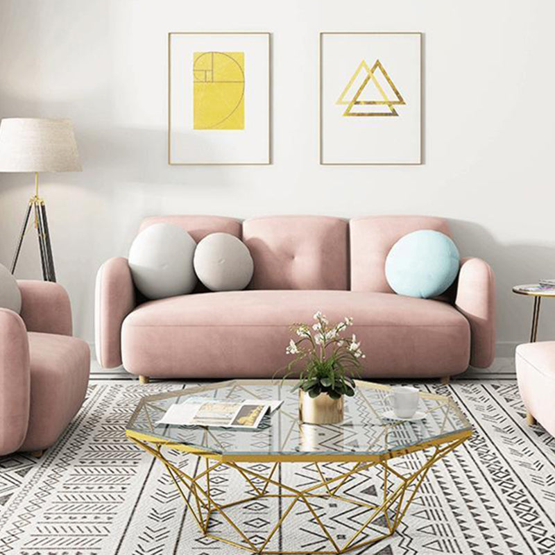 Sofá estándar contemporáneo de un brazo cuadrado de 28.74 "para sala de estar