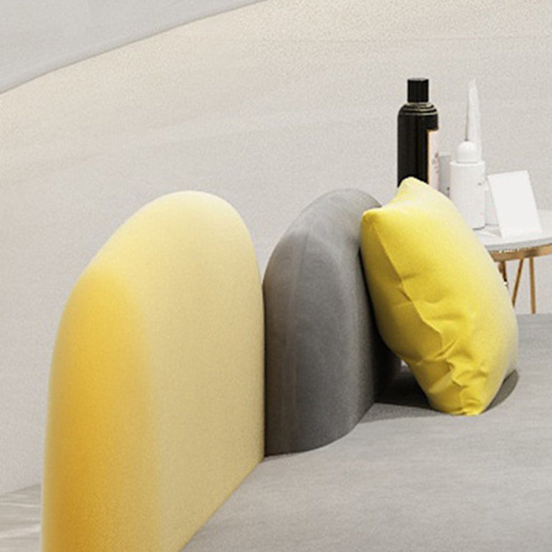 Velvet Sofá sin brazo contemporáneo 30.70 "de amplio sofá estándar para sala de estar