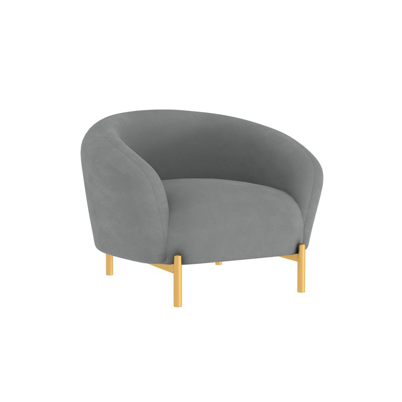 Canapé en velours contemporain canapé standard du bras évasé pour le salon