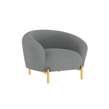 Canapé en velours contemporain canapé standard du bras évasé pour le salon