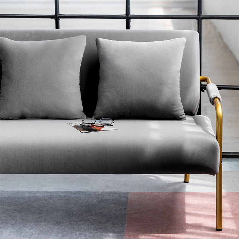 28,35 "divano a 3 posti in velluto alto con braccio quadrato per l'appartamento