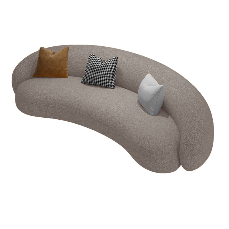 Recessed Arm Sofa Sofa Chaise, 29.53 "W * 28.74" H Wool Sofa Grey Clearhalo 'furn' 'furn_sofas' 'Furniture' 'Living Room Furniture' 'Sofa' 'sofas' 5701856