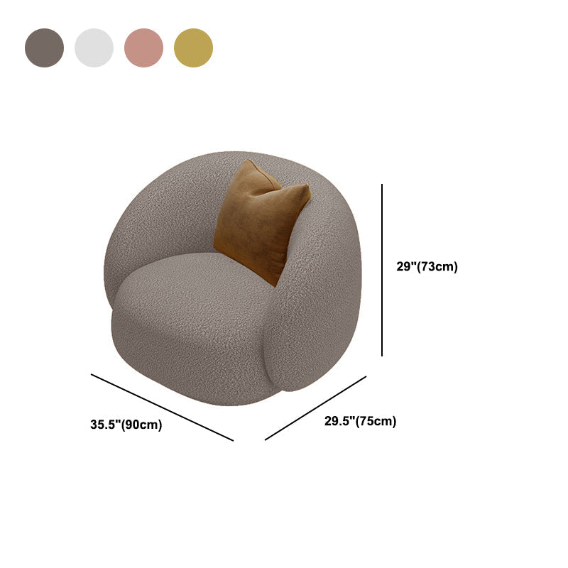Recessed Arm Sofa Sofa Chaise, 29.53 "W * 28.74" H Wool Sofa Clearhalo 'furn' 'furn_sofas' 'Furniture' 'Living Room Furniture' 'Sofa' 'sofas' 5701867